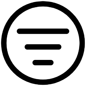 Filter List Circle Icon from Iconoir Regular Set