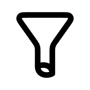 Filter One Icon from Mynaui Line Set