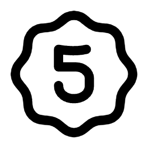 Five Waves Icon from Mynaui Line Set