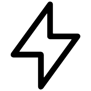 Flash Icon from Iconoir Regular Set