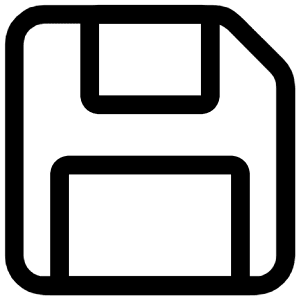 Floppy Disk Icon from Iconoir Regular Set
