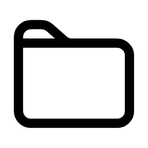 Folder One Icon from Mynaui Line Set