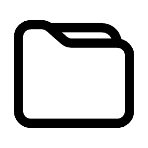 Folder Two Icon from Mynaui Line Set