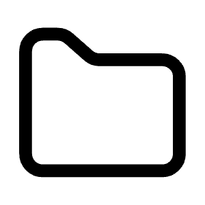 Folder Icon from Mynaui Line Set