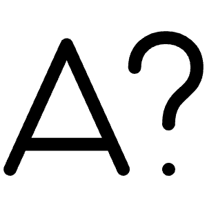 Font Question Icon from Iconoir Regular Set