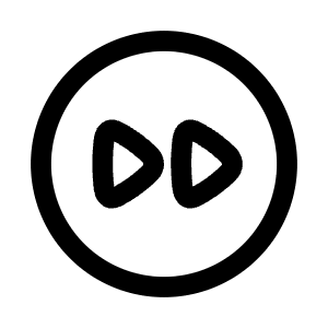 Forward Circle Icon from Mynaui Line Set