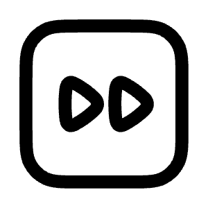 Forward Square Icon from Mynaui Line Set