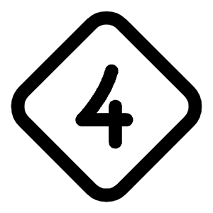 Four Diamond Icon from Mynaui Line Set