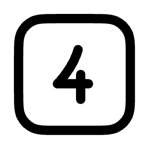 Four Square Icon from Mynaui Line Set