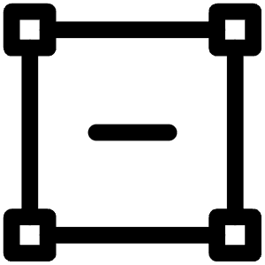 Frame Minus In Icon from Iconoir Regular Set