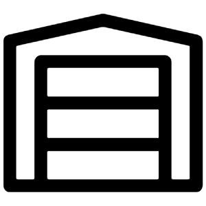 Garage Icon from Iconoir Regular Set