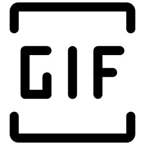 Gif Format Icon from Iconoir Regular Set