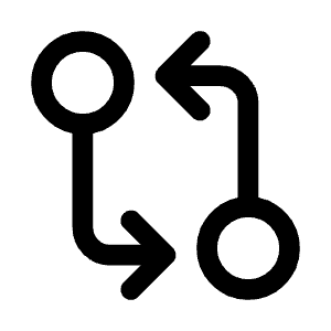 Git Diff Icon from Mynaui Line Set