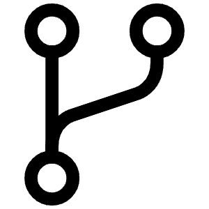 Git Fork Icon from Iconoir Regular Set