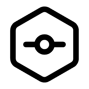 Git Hexagon Icon from Mynaui Line Set