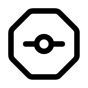 Git Octagon Icon from Mynaui Line Set