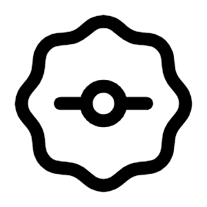 Git Waves Icon from Mynaui Line Set