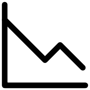 Graph Down Icon from Iconoir Regular Set