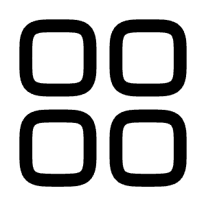 Grid Icon from Mynaui Line Set