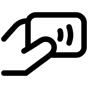 Hand Contactless Icon from Iconoir Regular Set