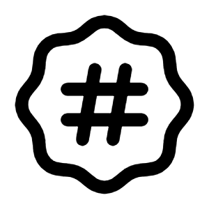 Hash Waves Icon from Mynaui Line Set