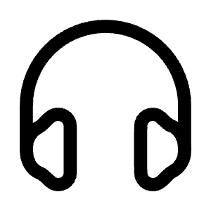 Headphones Icon from Mynaui Line Set