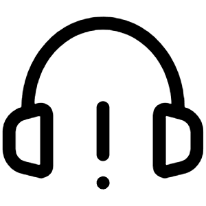 Headset Warning Icon from Iconoir Regular Set