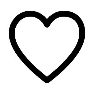 Heart Icon from Mynaui Line Set