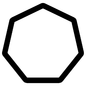 Heptagon Icon from Iconoir Regular Set