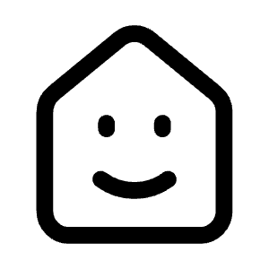 Home Smile Icon from Mynaui Line Set
