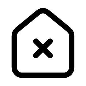 Home X Icon from Mynaui Line Set