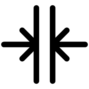 Horizontal Merge Icon from Iconoir Regular Set