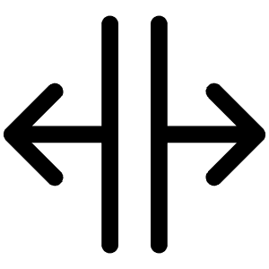Horizontal Split Icon from Iconoir Regular Set