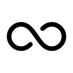 Infinity Icon from Mynaui Line Set