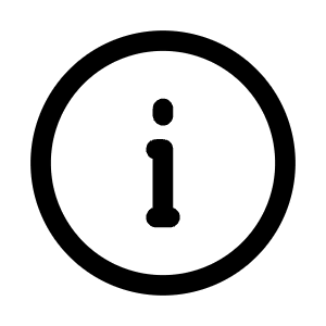 Info Circle Icon from Mynaui Line Set
