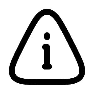 Info Triangle Icon from Mynaui Line Set