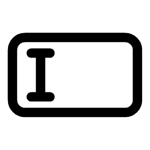 Input Field Icon from Iconoir Regular Set