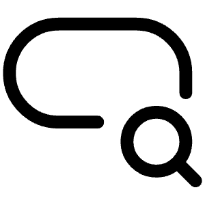 Input Search Icon from Iconoir Regular Set