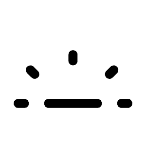 Keyboard Brightness Low Icon from Mynaui Line Set