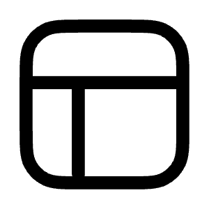 Layout Icon from Mynaui Line Set