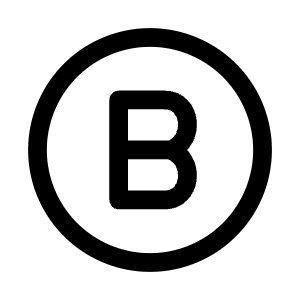 Letter B Circle Icon from Mynaui Line Set