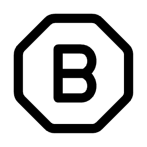 Letter B Octagon Icon from Mynaui Line Set