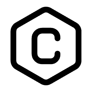 Letter C Hexagon Icon from Mynaui Line Set