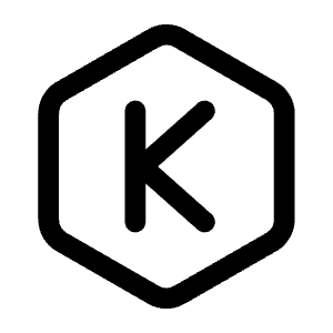Letter K Hexagon Icon from Mynaui Line Set