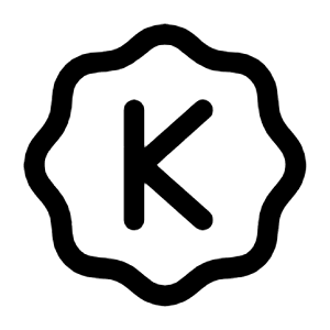 Letter K Waves Icon from Mynaui Line Set
