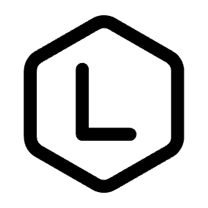 Letter L Hexagon Icon from Mynaui Line Set