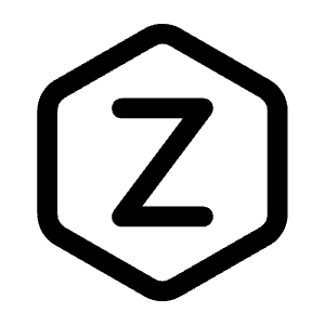 Letter Z Hexagon Icon from Mynaui Line Set