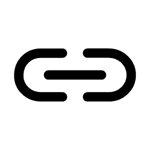 Link Two Icon from Mynaui Line Set