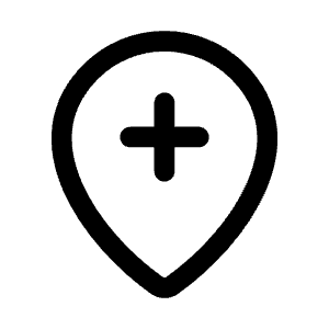 Location Plus Icon from Mynaui Line Set
