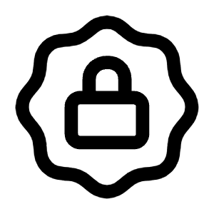 Lock Waves Icon from Mynaui Line Set